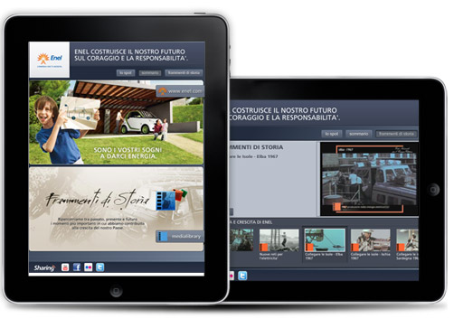 Enel - sviluppo applicazione iPad per Frammenti di Storia