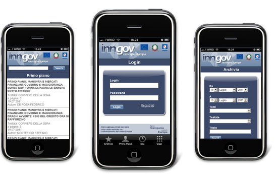 InnGOV - applicazione iPhone per Pubblica Amministrazione